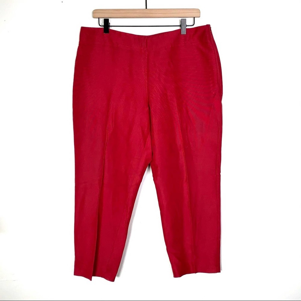 Talbots Red Ankle Pants
